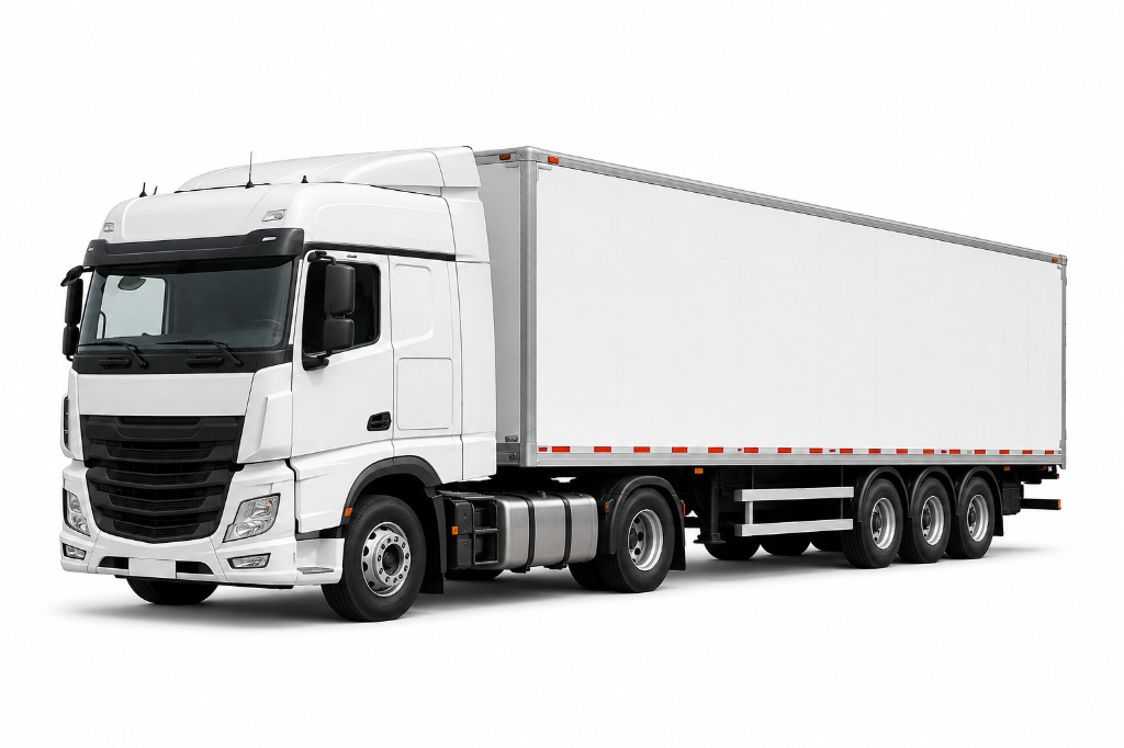 Heavy truck with trailer