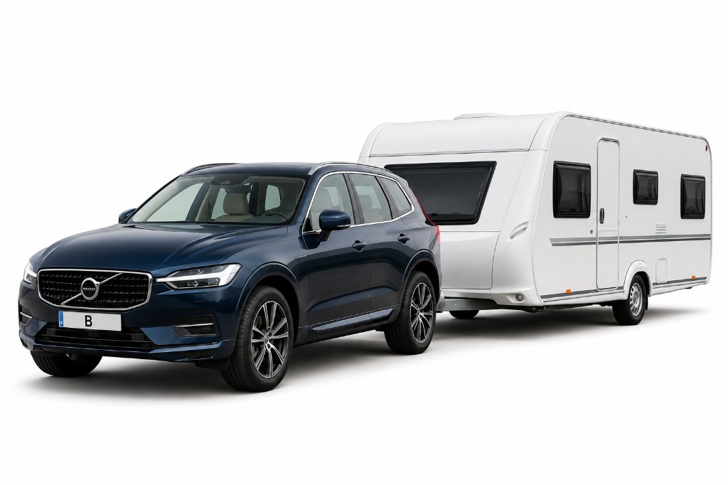 Car with trailer