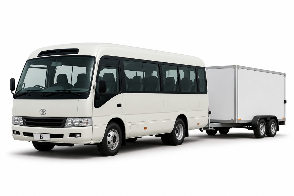 Mini-bus with trailer